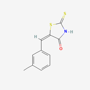 molecular formula C11H9NOS2 B2559379 (5E)-2-mercapto-5-(3-methylbenzylidene)-1,3-thiazol-4(5H)-one CAS No. 127378-26-1
