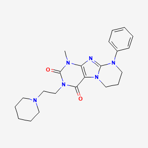 1-methyl-9-phenyl-3-(2-piperidin-1-ylethyl)-7,8-dihydro-6H-purino[7,8-a]pyrimidine-2,4-dione
