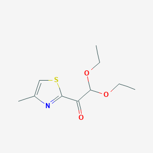 2,2-Diethoxy-1-(4-methylthiazol-2-yl)ethan-1-one