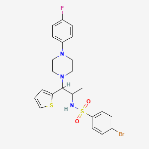 4-bromo-N-(1-(4-(4-fluorophenyl)piperazin-1-yl)-1-(thiophen-2-yl)propan-2-yl)benzenesulfonamide