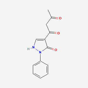 1-(5-hydroxy-1-phenyl-1H-pyrazol-4-yl)-1,3-butanedione