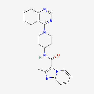 2-methyl-N-(1-(5,6,7,8-tetrahydroquinazolin-4-yl)piperidin-4-yl)imidazo[1,2-a]pyridine-3-carboxamide