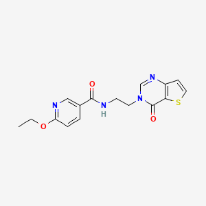 6-ethoxy-N-(2-(4-oxothieno[3,2-d]pyrimidin-3(4H)-yl)ethyl)nicotinamide