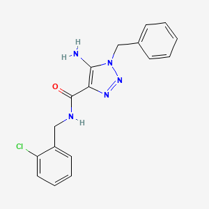 5-amino-1-benzyl-N-(2-chlorobenzyl)-1H-1,2,3-triazole-4-carboxamide