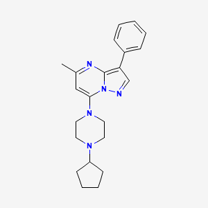 7-(4-Cyclopentylpiperazin-1-yl)-5-methyl-3-phenylpyrazolo[1,5-a]pyrimidine