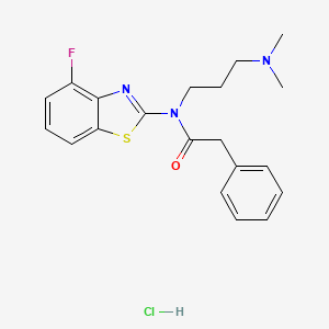 N-(3-(dimethylamino)propyl)-N-(4-fluorobenzo[d]thiazol-2-yl)-2-phenylacetamide hydrochloride
