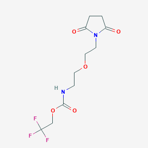 2,2,2-Trifluoroethyl (2-(2-(2,5-dioxopyrrolidin-1-yl)ethoxy)ethyl)carbamate