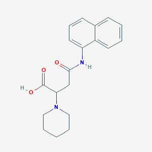 4-(Naphthalen-1-ylamino)-4-oxo-2-(piperidin-1-yl)butanoic acid