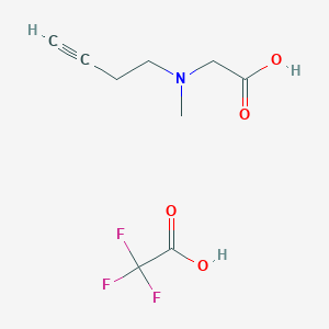2-[But-3-ynyl(methyl)amino]acetic acid;2,2,2-trifluoroacetic acid
