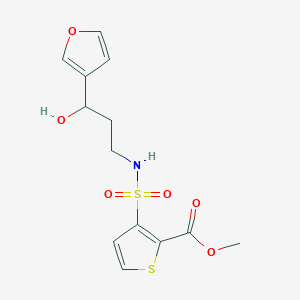methyl 3-(N-(3-(furan-3-yl)-3-hydroxypropyl)sulfamoyl)thiophene-2-carboxylate