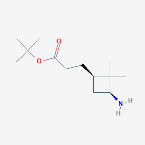 Tert-butyl 3-[(1R,3S)-3-amino-2,2-dimethylcyclobutyl]propanoate