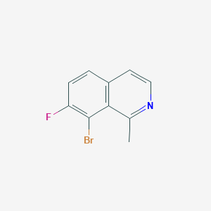 molecular formula C10H7BrFN B2559474 8-溴-7-氟-1-甲基异喹啉 CAS No. 2219370-78-0