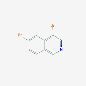 molecular formula C9H5Br2N B2559489 4,6-Dibromoisoquinoline CAS No. 1889841-88-6