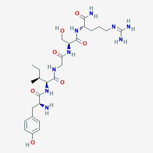 molecular formula C26H43N9O7 B025595 H-Tyr-Ile-Gly-Ser-Arg-NH2 CAS No. 110590-65-3
