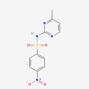 molecular formula C11H10N4O4S B2559528 N-(4-methylpyrimidin-2-yl)-4-nitrobenzenesulfonamide CAS No. 439928-67-3