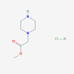 molecular formula C7H15ClN2O2 B2559531 Methyl 2-(piperazin-1-yl)acetate hydrochloride CAS No. 179689-65-7; 196192-08-2; 82516-17-4