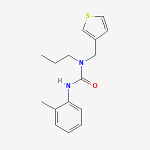 molecular formula C16H20N2OS B2559544 1-Propyl-1-(thiophen-3-ylmethyl)-3-(o-tolyl)urea CAS No. 1235647-79-6