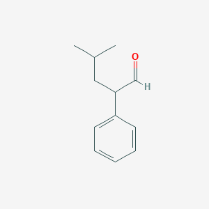 molecular formula C12H16O B2559549 4-Methyl-2-phenylpentanal CAS No. 911806-53-6