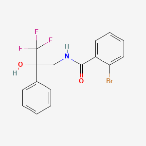 molecular formula C16H13BrF3NO2 B2559554 2-bromo-N-(3,3,3-trifluoro-2-hydroxy-2-phenylpropyl)benzamide CAS No. 1351648-66-2