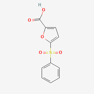 molecular formula C11H8O5S B2559565 5-(benzenesulfonyl)furan-2-carboxylic Acid CAS No. 61942-25-4
