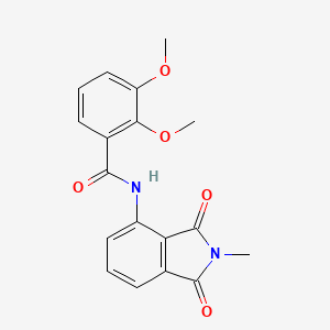 molecular formula C18H16N2O5 B2559570 2,3-dimethoxy-N-(2-methyl-1,3-dioxoisoindol-4-yl)benzamide CAS No. 922807-62-3