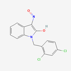 molecular formula C15H10Cl2N2O2 B2559613 1-(2,4-dichlorobenzyl)-1H-indole-2,3-dione 3-oxime CAS No. 1164467-12-2