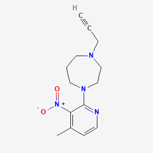 molecular formula C14H18N4O2 B2559618 1-(4-Methyl-3-nitropyridin-2-yl)-4-prop-2-ynyl-1,4-diazepane CAS No. 2305450-19-3