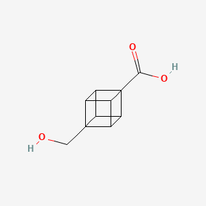 molecular formula C10H10O3 B2559623 4-Hydroxymethyl-cubane-1-carboxylic acid CAS No. 1261296-29-0