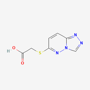 molecular formula C7H6N4O2S B2559626 ([1,2,4]Triazolo[4,3-b]pyridazin-6-ylthio)acetic acid CAS No. 890588-01-9