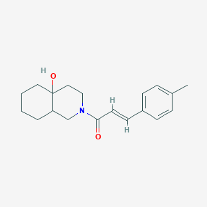 B2559632 (E)-1-(4a-hydroxyoctahydroisoquinolin-2(1H)-yl)-3-(p-tolyl)prop-2-en-1-one CAS No. 897818-91-6