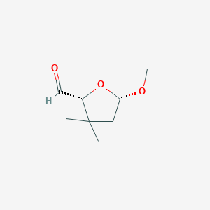 2-Furancarboxaldehyde, tetrahydro-5-methoxy-3,3-dimethyl-, cis-(9CI)