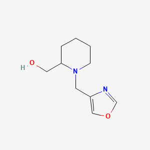 molecular formula C10H16N2O2 B2559705 {1-[(1,3-Oxazol-4-yl)methyl]piperidin-2-yl}methanol CAS No. 1782427-10-4