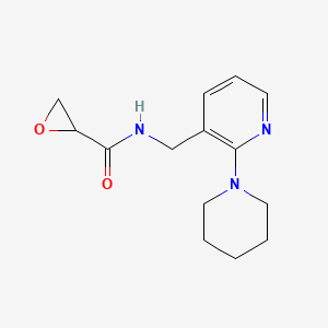N-[(2-Piperidin-1-ylpyridin-3-yl)methyl]oxirane-2-carboxamide