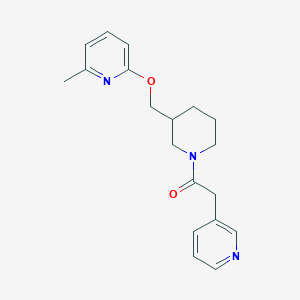 1-[3-[(6-Methylpyridin-2-yl)oxymethyl]piperidin-1-yl]-2-pyridin-3-ylethanone