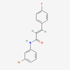(2E)-N-(3-bromophenyl)-3-(4-fluorophenyl)prop-2-enamide