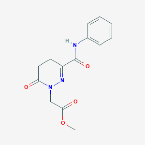 methyl [3-(anilinocarbonyl)-6-oxo-5,6-dihydropyridazin-1(4H)-yl]acetate