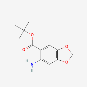 Tert-butyl 6-amino-1,3-benzodioxole-5-carboxylate