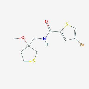 4-bromo-N-((3-methoxytetrahydrothiophen-3-yl)methyl)thiophene-2-carboxamide