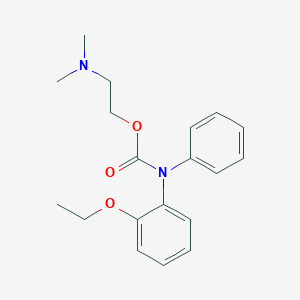 molecular formula C19H24N2O3 B025598 2-(dimethylamino)ethyl N-(2-ethoxyphenyl)-N-phenylcarbamate CAS No. 109806-63-5