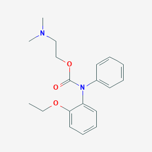 molecular formula C19H24N2O3 B025598 (o-Ethoxyphenyl)phenylcarbamic acid 2-(dimethylamino)ethyl ester CAS No. 109806-63-5