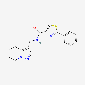 2-phenyl-N-((4,5,6,7-tetrahydropyrazolo[1,5-a]pyridin-3-yl)methyl)thiazole-4-carboxamide
