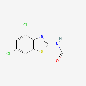 molecular formula C9H6Cl2N2OS B2559823 N-(4,6-dichloro-1,3-benzothiazol-2-yl)acetamide CAS No. 16628-63-0