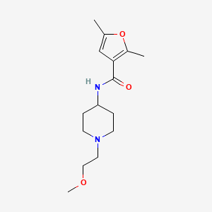 molecular formula C15H24N2O3 B2559911 N-[1-(2-Methoxyethyl)piperidin-4-YL]-2,5-dimethylfuran-3-carboxamide CAS No. 1421530-53-1