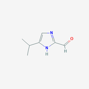 molecular formula C7H10N2O B2559941 4-(propan-2-yl)-1H-imidazole-2-carbaldehyde CAS No. 1379203-65-2