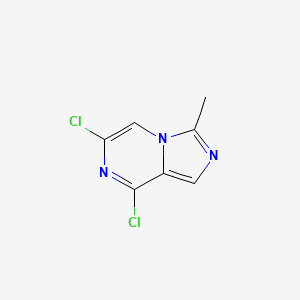 molecular formula C7H5Cl2N3 B2560105 6,8-Dichloro-3-methylimidazo[1,5-a]pyrazine CAS No. 1858260-93-1