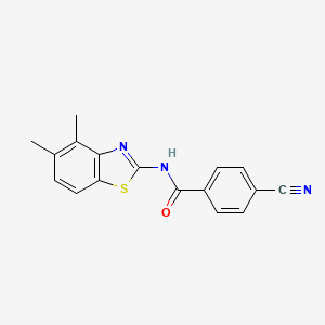 4-cyano-N-(4,5-dimethylbenzo[d]thiazol-2-yl)benzamide