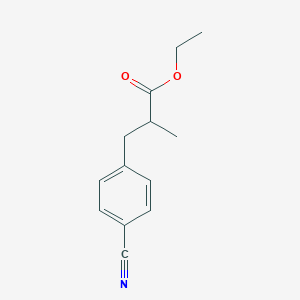 Ethyl 3-(4-cyanophenyl)-2-methylpropanoate