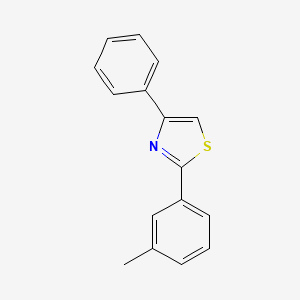 molecular formula C16H13NS B2560195 4-Phenyl-2-(m-tolyl)thiazole CAS No. 2227-70-5