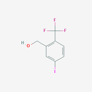 molecular formula C8H6F3IO B2560307 (5-Iodo-2-(trifluoromethyl)phenyl)methanol CAS No. 1261682-35-2
