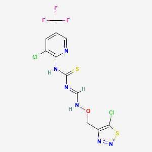 N-((((5-Chloro-1,2,3-thiadiazol-4-yl)methoxy)amino)methylene)-N'-(3-chloro-5-(trifluoromethyl)-2-pyridinyl)thiourea